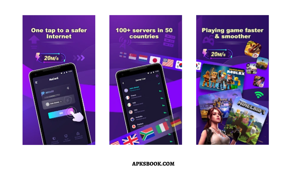 NoCard Mod APK Unlimited Servers