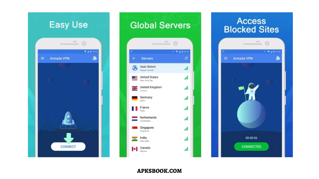 Armada VPN Mod APK Easy to Use