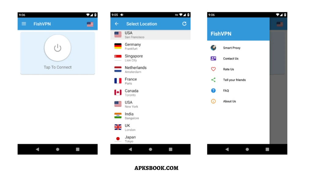 Fish VPN Mod APK Global Servers